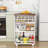 20" Slim Storage Cart – 4-Tier Narrow Rolling Kitchen Utility Cart with Wheels & Handle, Skinny Laundry Room Organizer, Slide Out Pantry Shelf for Small Spaces, Bathroom-128970429