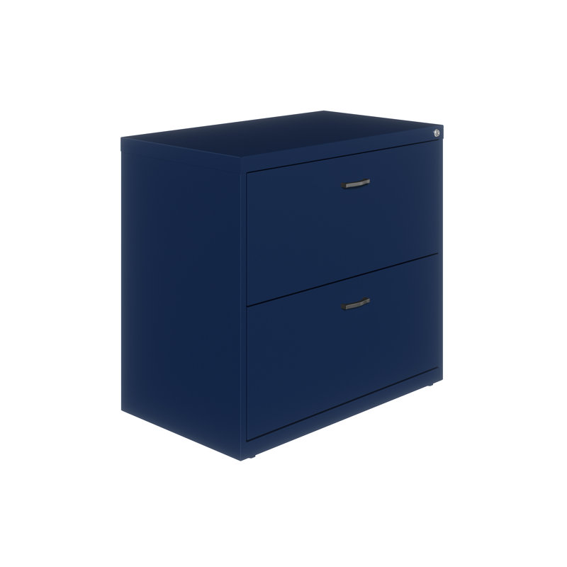 30'' Wide 2 -Drawer Steel File Cabinet, Navy