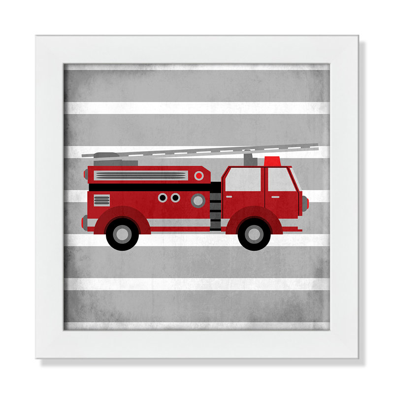 In Red 1' Wall Decal, 12" H x 12" W x 0.6" D, White Flat Framed