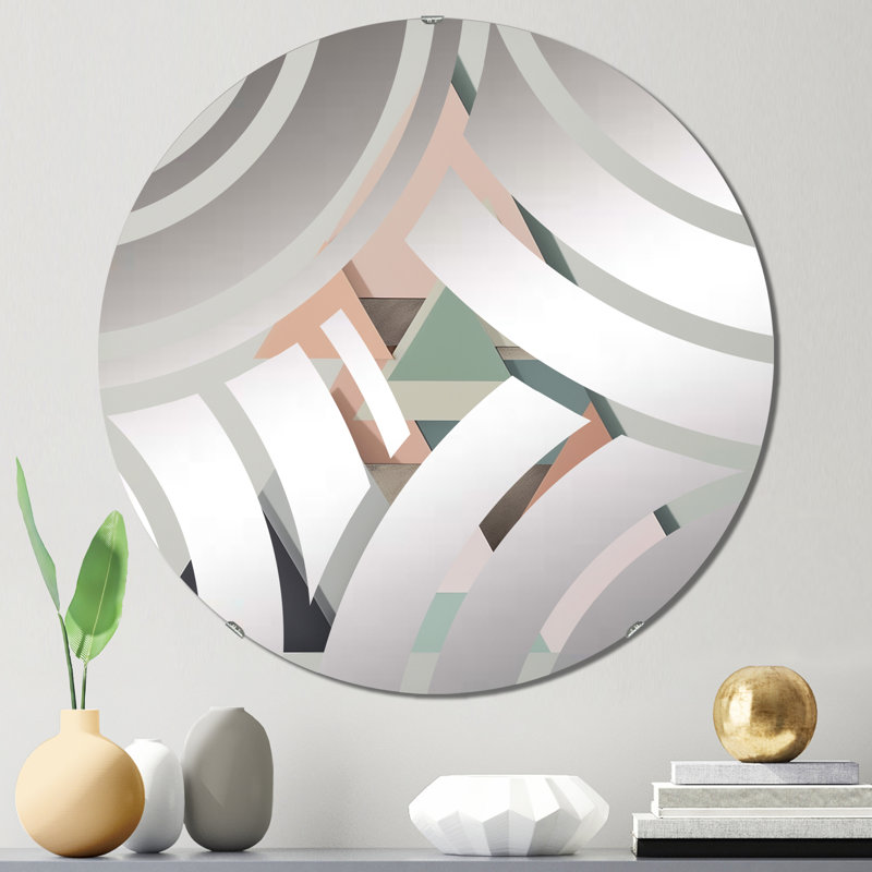 Miroir décoratif géométrique, 23,6 po x 23,6 po