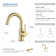 Circular Single Hole Bathroom Faucet with Drain Assembly