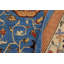 Tapis oriental rectangulaire en laine bleu clair / orange 9 pi 2 po x 11 pi 10 po Silke