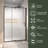 44"-48" W X 71" H Pivot Swing Framed Shower Door With 1/4" Tempered Clear Glass