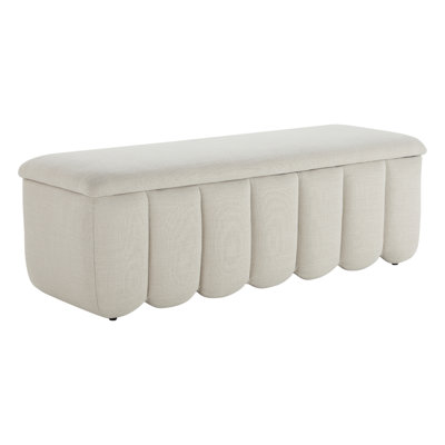 Banc de rangement rectangulaire de 53,5 po de largeur Jeddo
