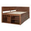 Lit de jour simple avec tiroirs et tablettes