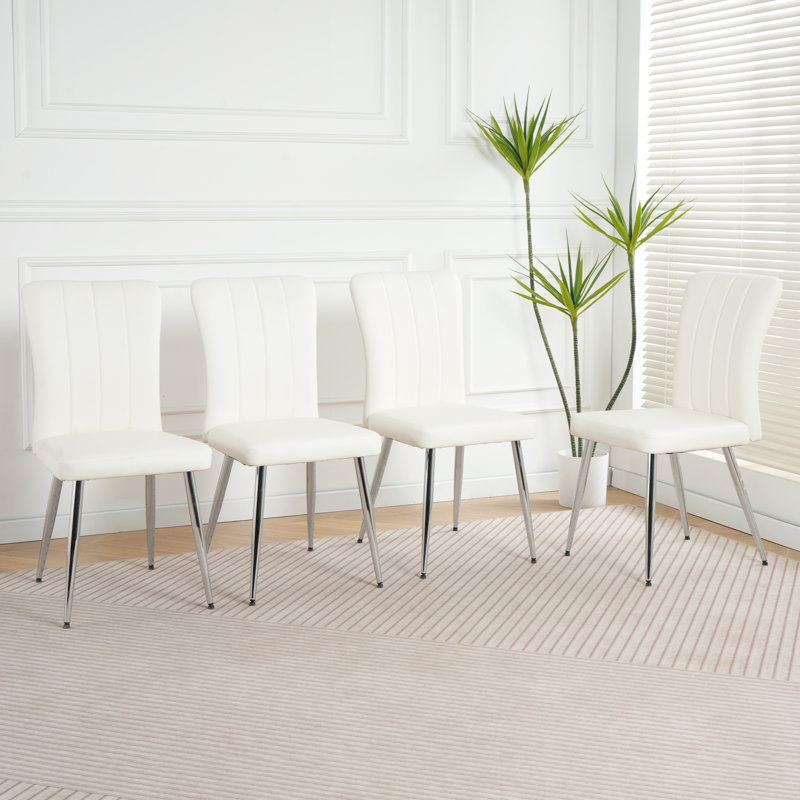 Dining Chair Set of 4, White