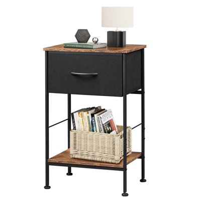 15.79'' W Metal Nightstand