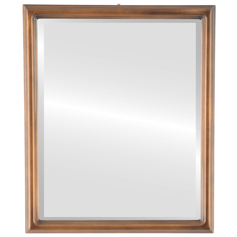 Miroir décoratif biseauté traditionnel Wooler, 21 po x 17 po