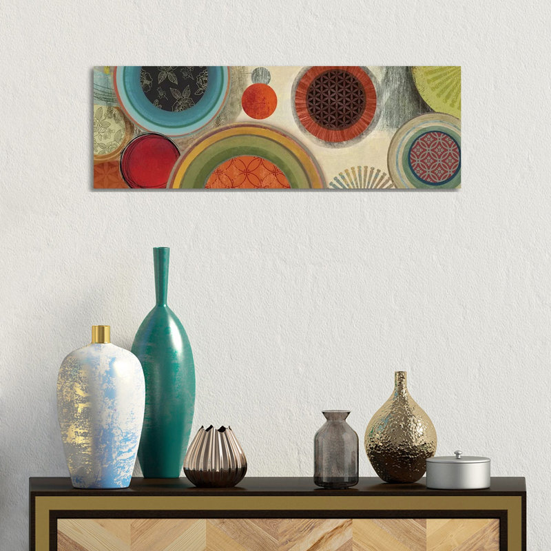 Commotion I by Tom Reeves - Wrapped Canvas Panoramic Painting, 30.48 cm H x 91.44 cm W x 1.91 cm D