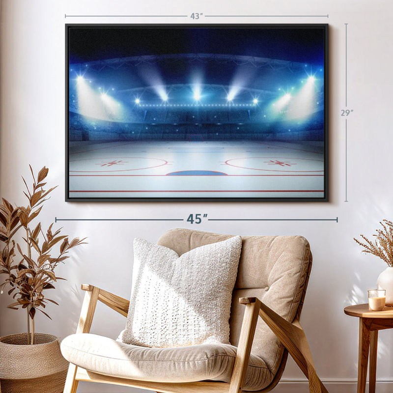 «Hockey Stadium», reproduction sur toile, H 29 po x l 43 po