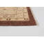 Tapis de zone en laine brun/ivoire 10 pi x 13 pi 9 po main-of-kind-noué la 2010 chobi Hoehn