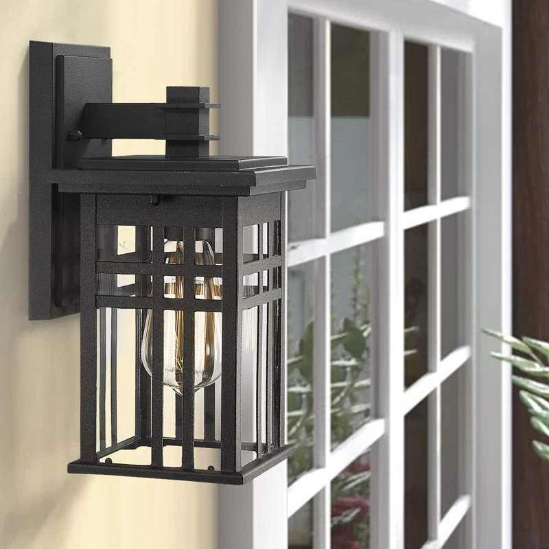 2 Pack Outdoor Wall Sconce, Black
