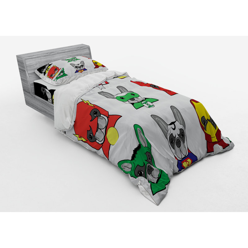 Superhero Quilt Set, Twin XL Duvet Cover + 2 Additional Pieces