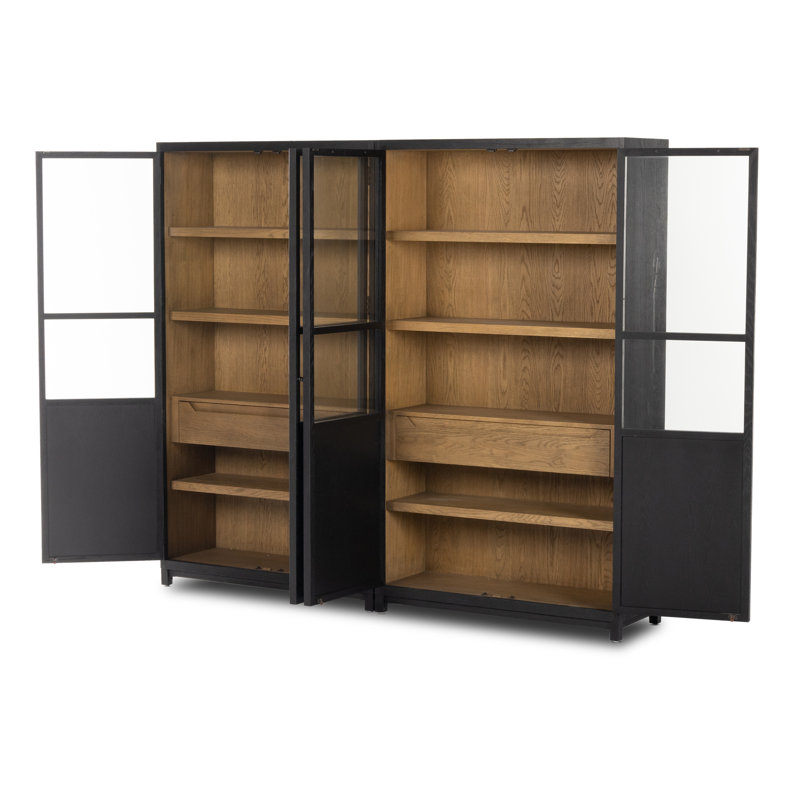 Millie China Cabinet, Drifted Matte Black