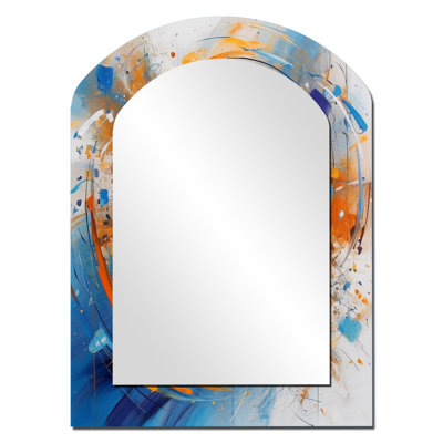 «Blue and Orange Space», surréalisme, paysage, miroir asymétrique
