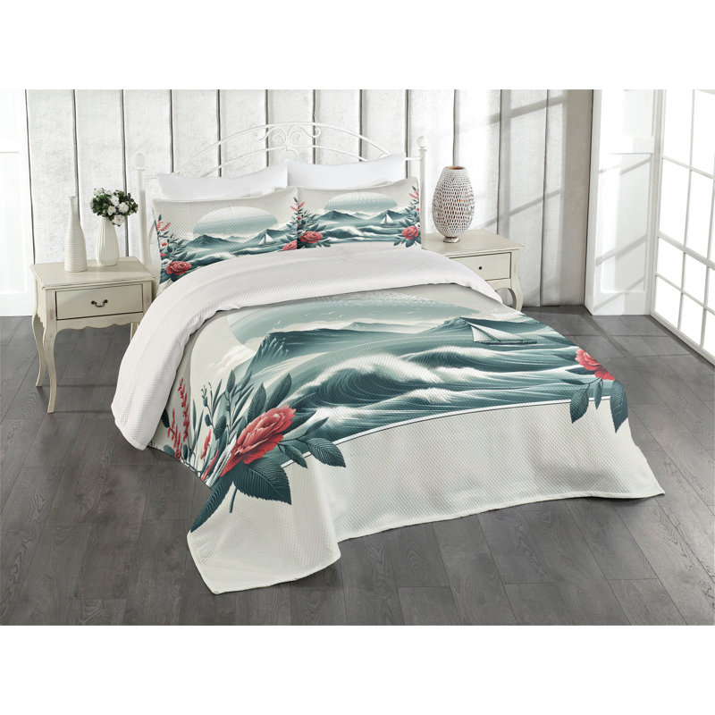 Polyester Coverlet, Queen Coverlet + 2 Standard Shams