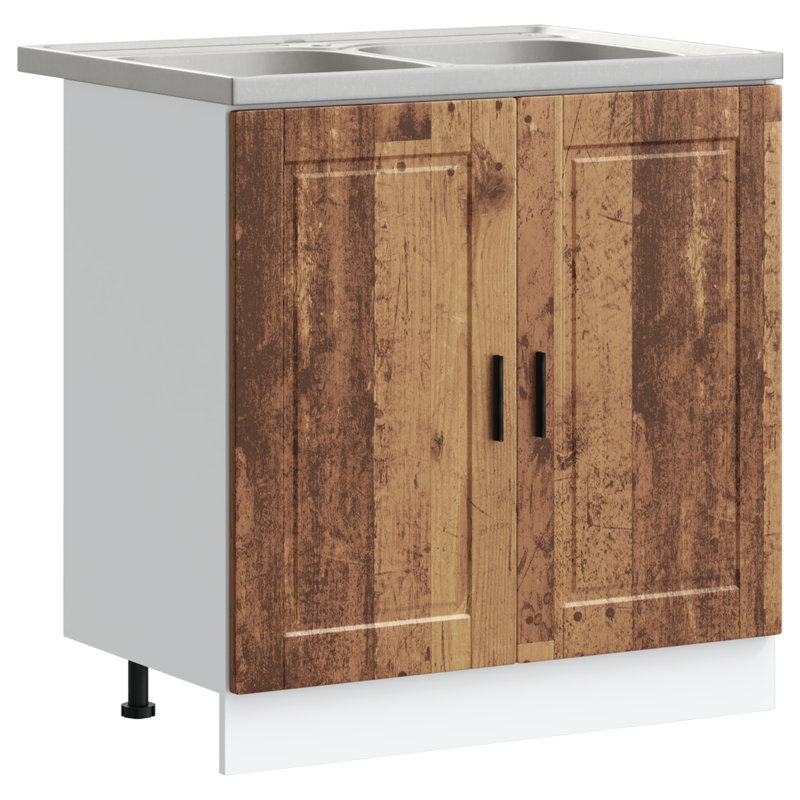Porto Sink Base Cabinet Porto, Old Wood