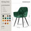 Modern Velvet Tufted Luxury Upholstered Dining Chair Runge 50cm H-823299354