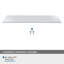 Poignées Edge 5-1 / 16 pouces (128mm) d'armoire en chrome poli centre à centre - paquet de 25-111778249-111778250