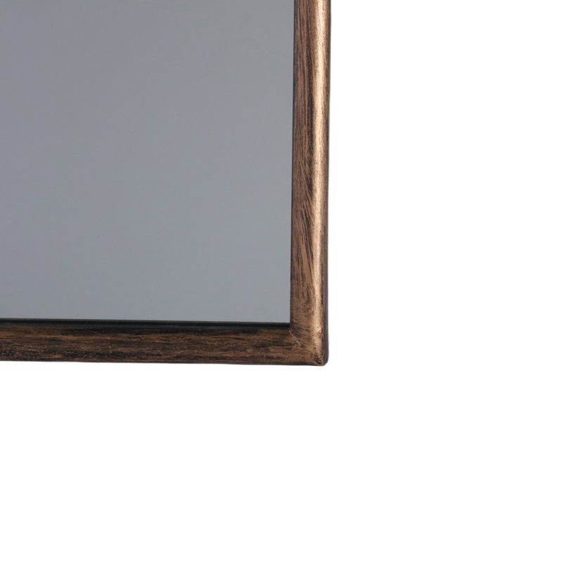 Miroir mural noir arqué baroque vintage français orné 40*30"