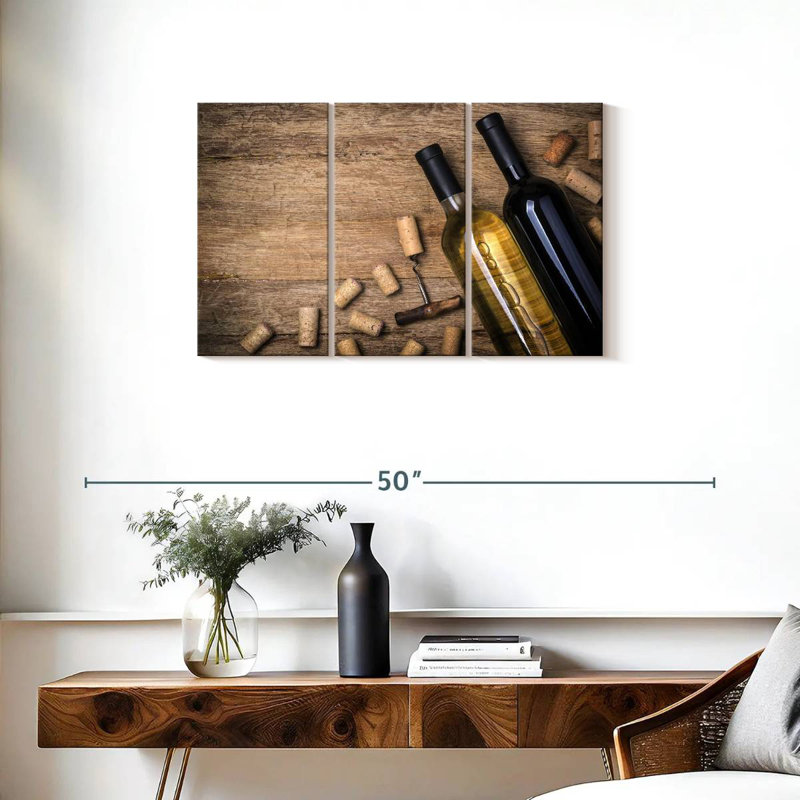 Yarlin Red And White Wine, 20" H x 33" W