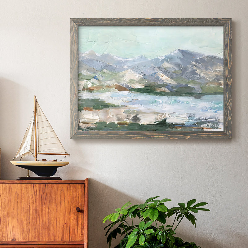 «Pastel Mountain View I», reproduction d'art sur toile, Gris, H 14 po x l 20 po x P 1,5 po