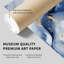 «Abstract Blue Geode Crystal Dream», reproduction d'art moderne sans cadre-11893103