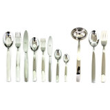 Mediterranea 99 - Piece Stainless Steel Flatware Set - Service for 12