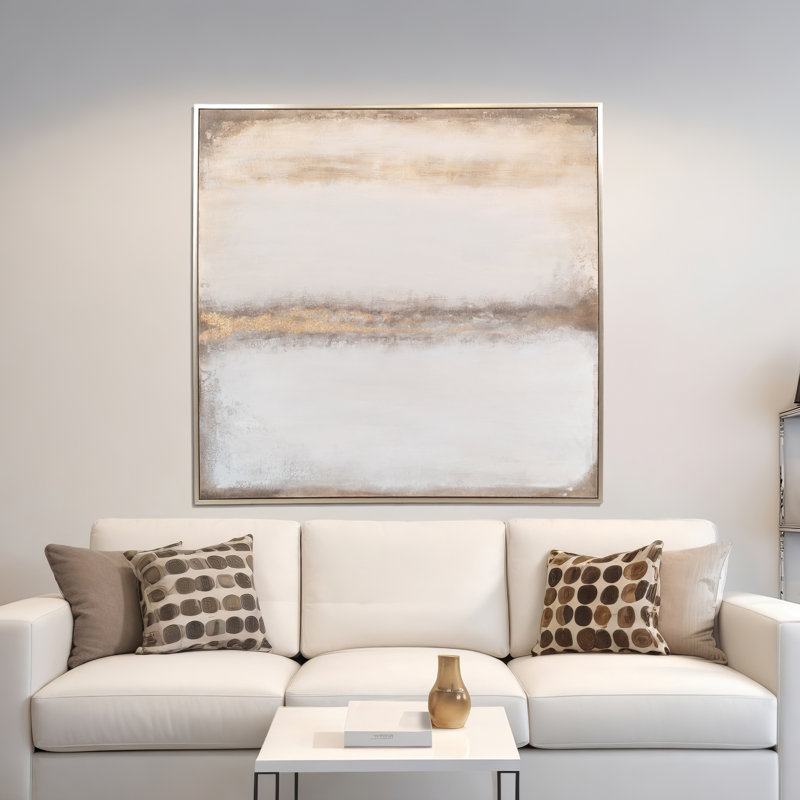 Monroe Hand Painted Wall Art - Large Wall Art Perfect for Living Room, Bedroom, or Office