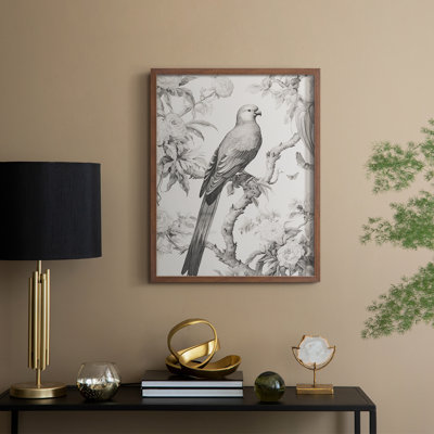 Reproduction encadrée V Vintage Animal Print - bois massif