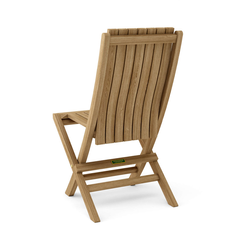 Andrew Folding Patio Dining Chair with Cushion