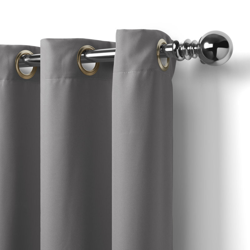 Kenefic Room Darkening Indoor Outdoor Curtain Panel, 52" W x 108" L, Gray