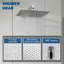 Robinet de douche complet avec valve brute-62488673