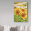 « the tournesol offre thanks », reproduction d’impression sur toile tendue-33556279