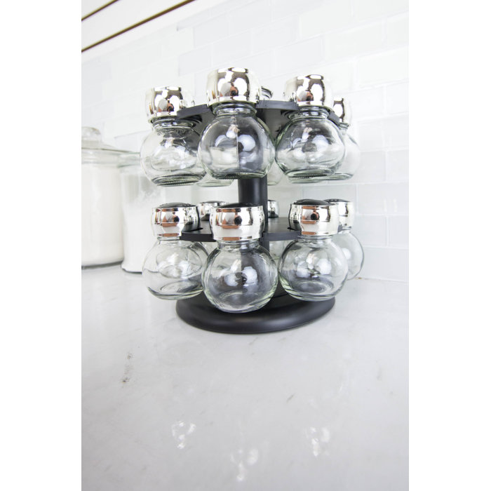 Ebern Designs Freestanding Spice Jar & Rack Set & Reviews | Wayfair