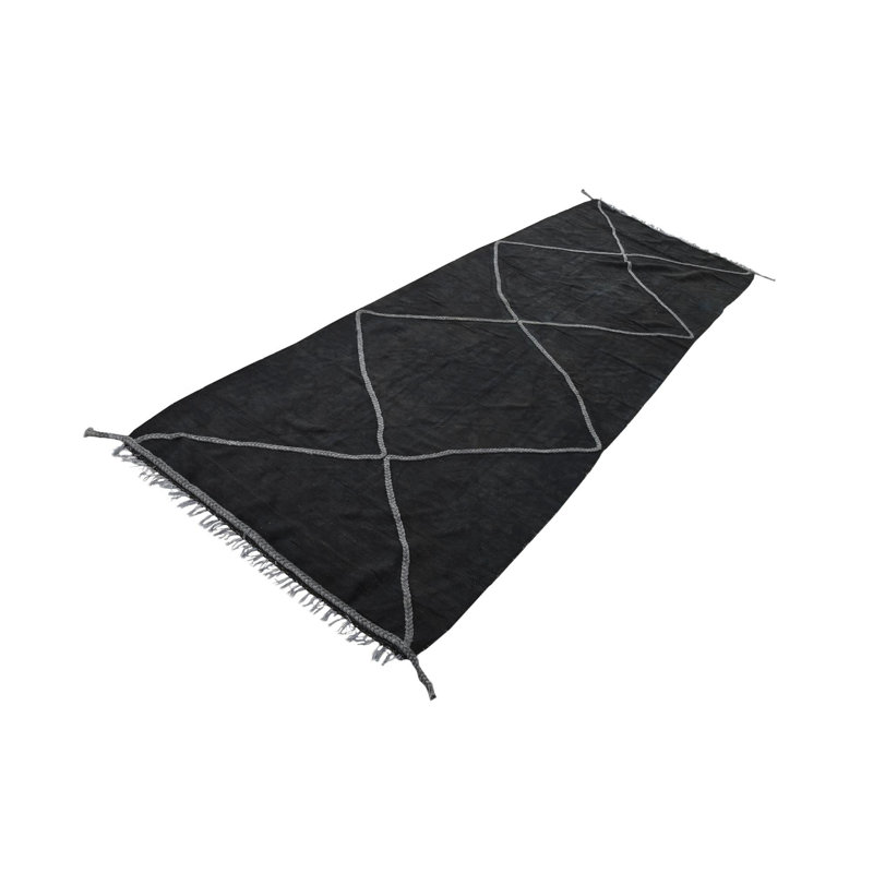 Tapis noir 10 pi