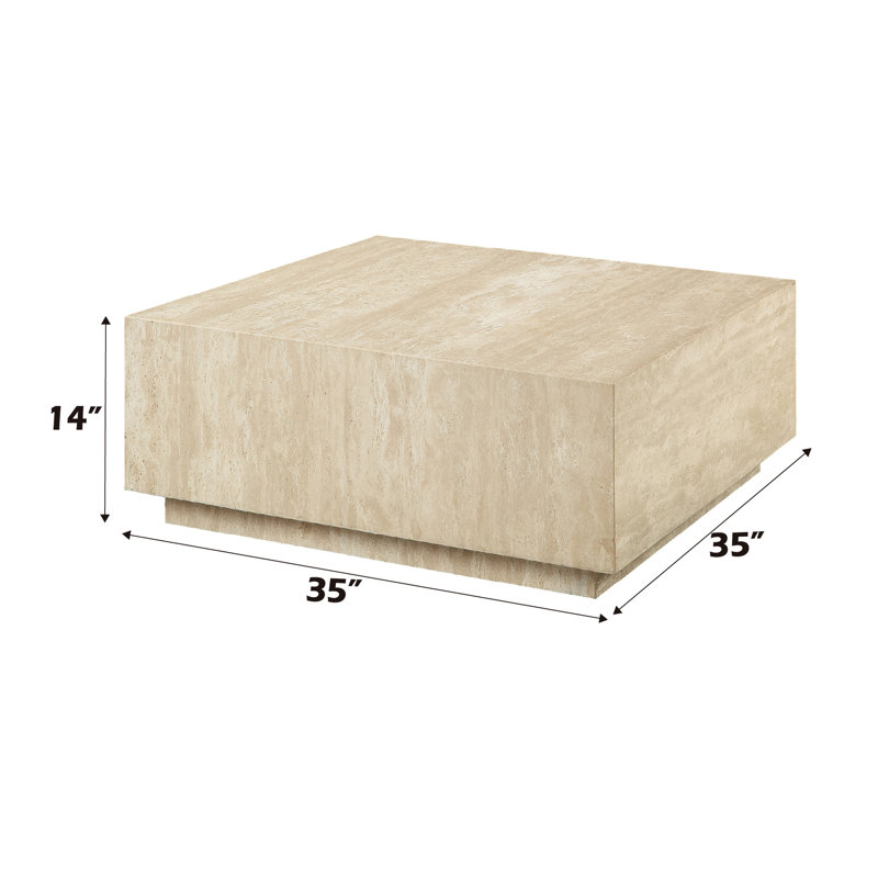 Table d'appoint gracieuse en contreplaqué - Graceful Beige