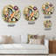 Pastel Art déco II - Art mural rond abstrait géométrique sur métal-650713398