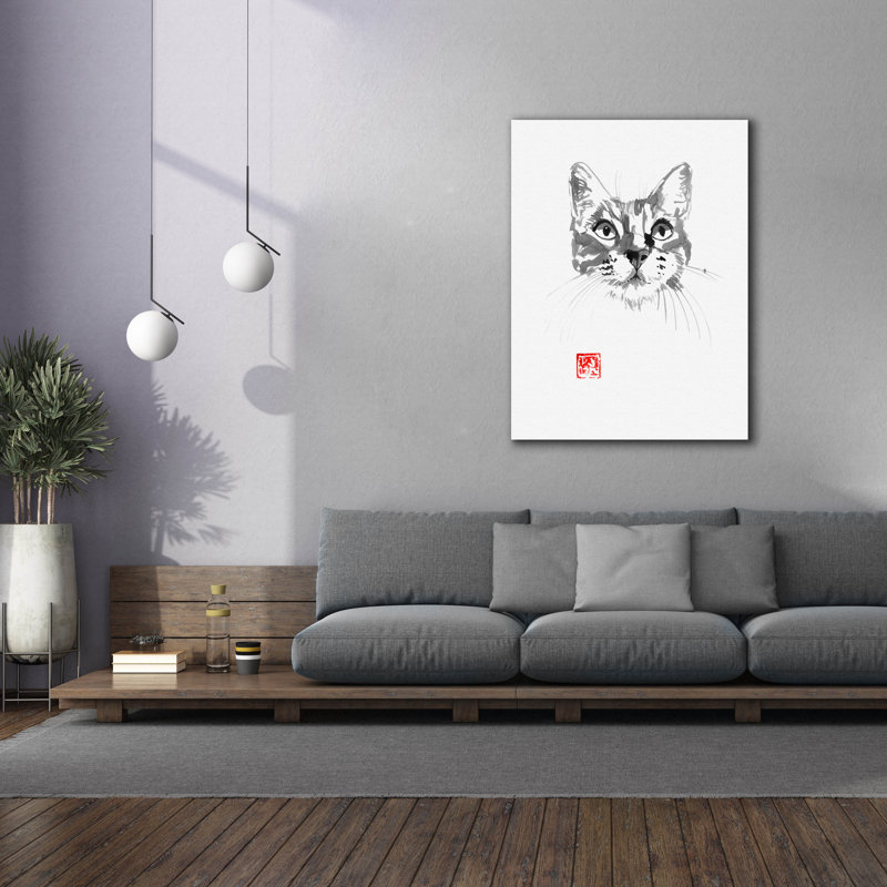 " Cat Face 2 " by Pechane, 54" H x 40" W x 1.5" D