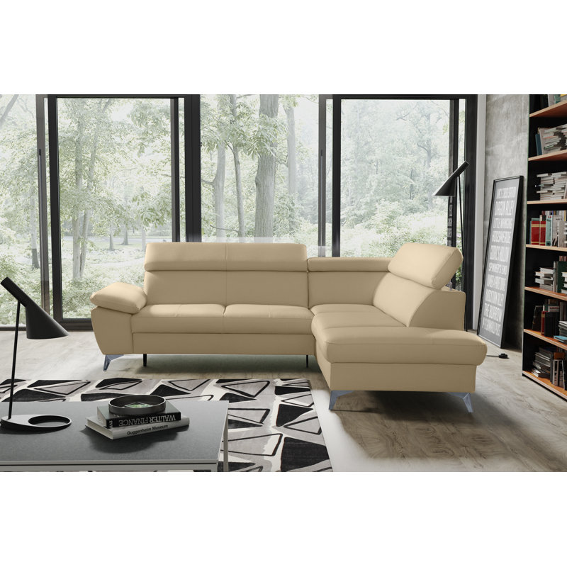Ashianna 4 Seater Sofa Bed, Beige, Right Hand Facing