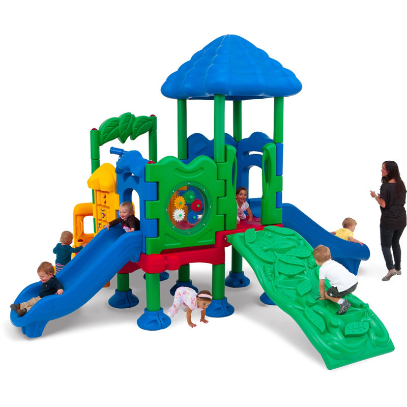Structure de jeu Discovery Mountain avec ensemble de piquets de mise à la terre