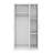 3 Door Wardrobe With Mirror, Ample Storage And Modern Design