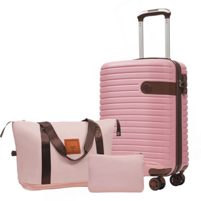 Luggage Sets 3 Piece Carry on Luggage 22x14x9 Airline Approved, Lightweight Hardshell ABS Suitcases with Wheels, 20 inch