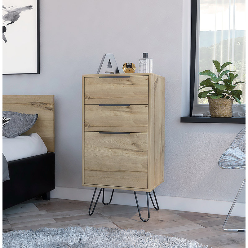 Commode d'appoint à trois tiroirs Kentyn