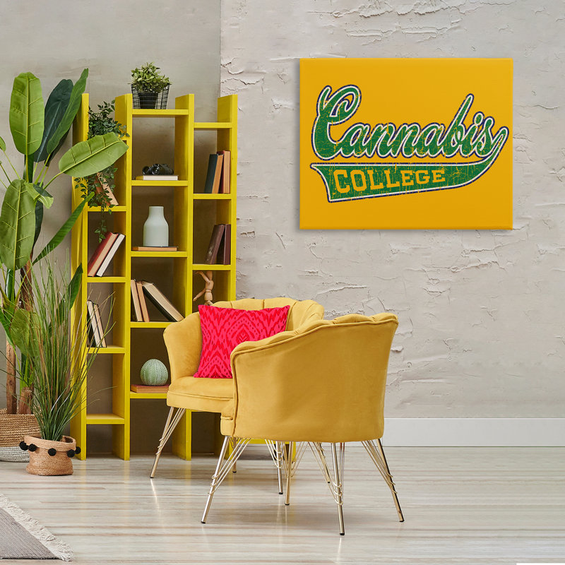 Art mural sur toile, "Cann Cannity College", H 30 po x l 40 po