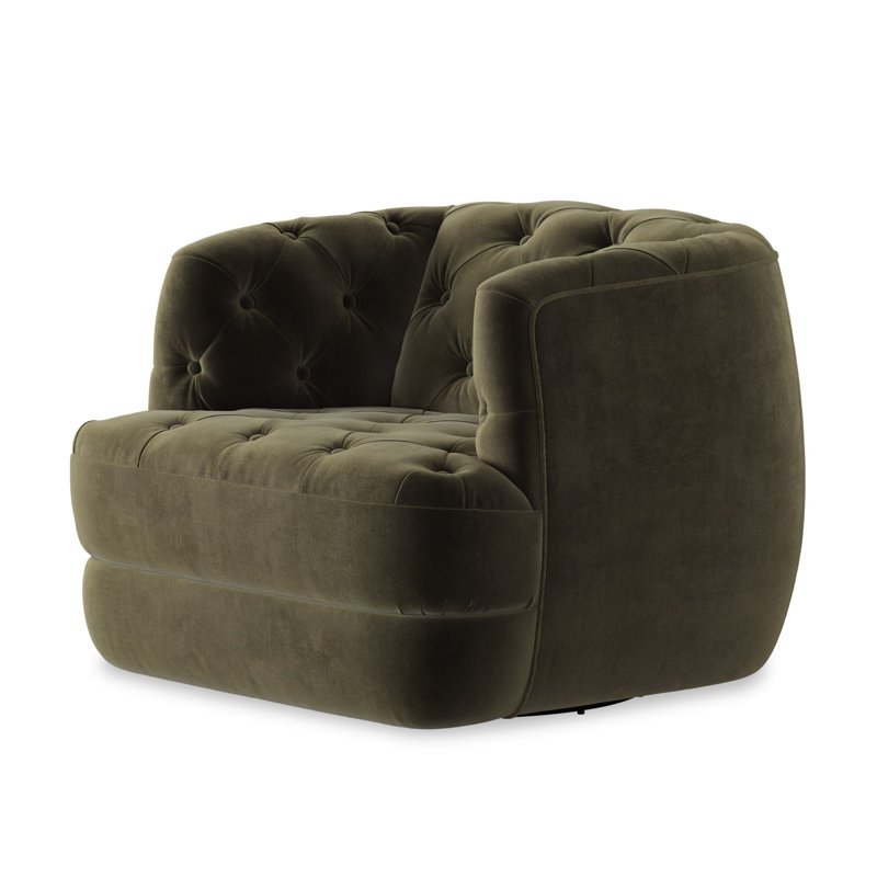 Paul Swivel Tufted Barrel Chair