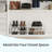 2 Tier 8 Pairs Shoe Rack Stackable Shoe Organizer Shelf-188025988