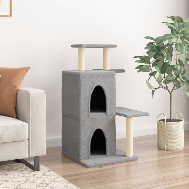97 cm H Cat Tree / Condo, Light Grey