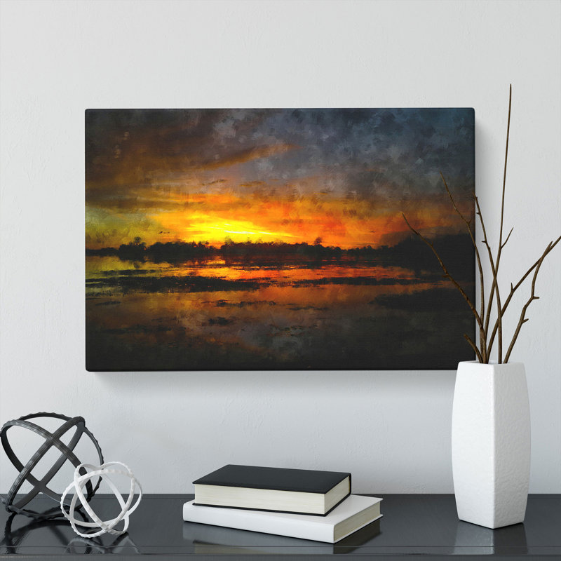 Sunset View Vol.3 - Wrapped Canvas Print, 35cm H x 76cm W x 3cm D