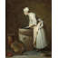 «The Scullery Maid» par Jean Siméon Chardin - Art mural sur toile tendue avec châssis-501436812